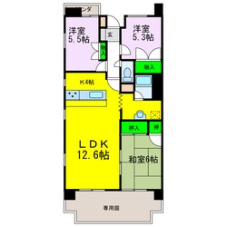 カントリーハウス椿Ⅰの物件間取画像